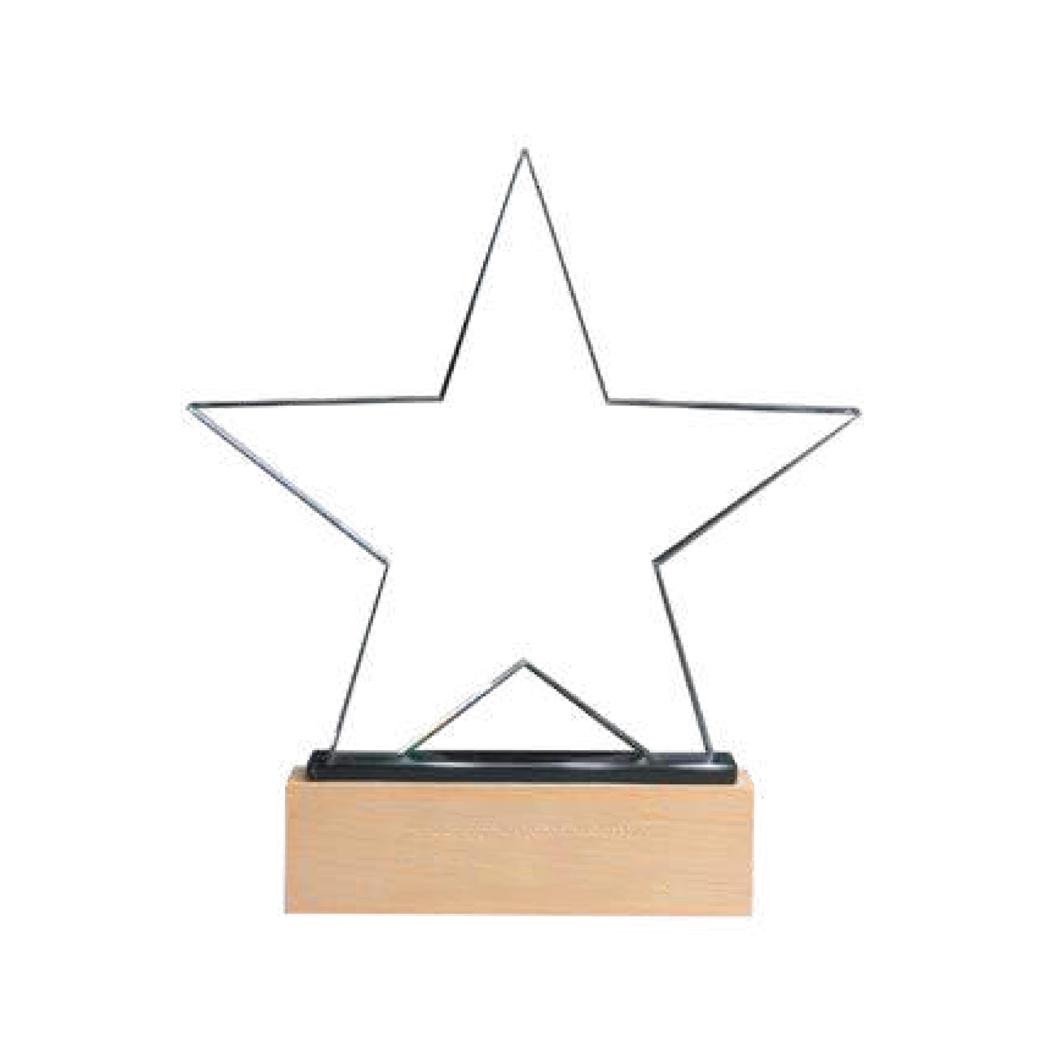 Star Shaped Crystal Award